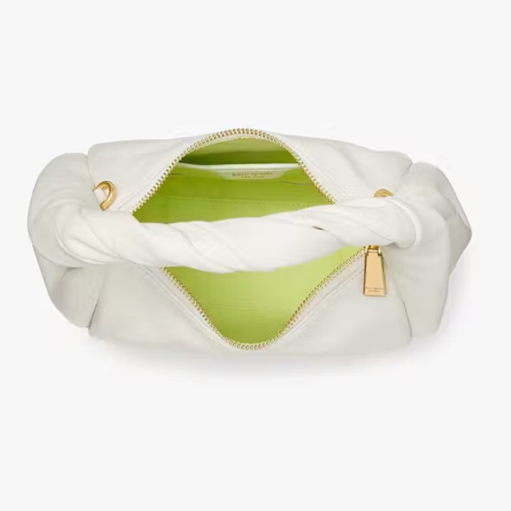 Kate Spade New York Twirl top-handle bag in nappa leather and white. - Picture 6 of 12